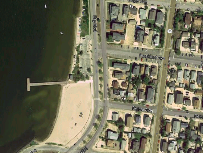 A portion of Bay Boulevard in Lavallette. (Credit: Google Maps)