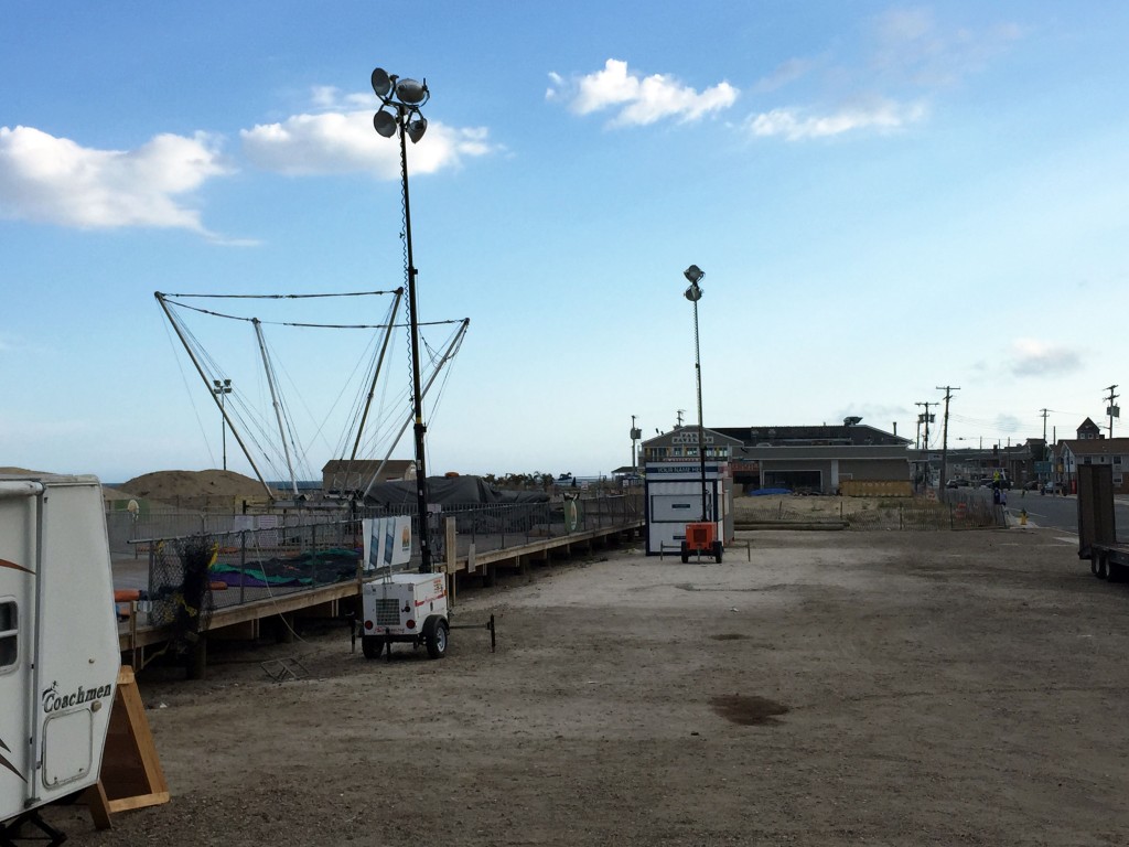The Seaside Heights boardwalk, Sept. 2015, as temporary rides at DuPont Avenue were being removed. (Photo: Daniel Nee)