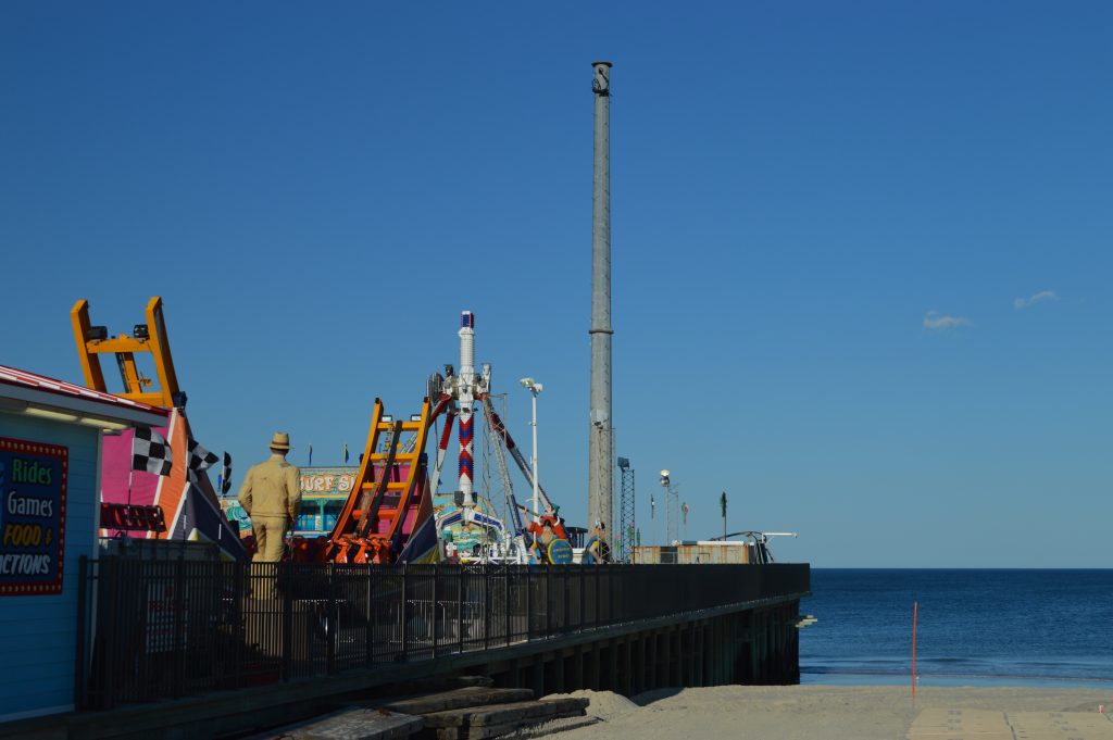The Grant Avenue beach in Seaside Heights, the location of the Grant Avenue beach stage. (Photo: Daniel Nee)