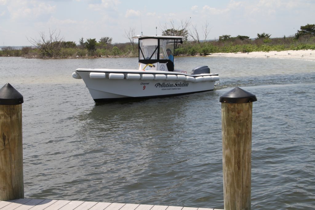 The Pollution Solution pumpout boat, based in Seaside Park. (Photo: Ocean County)