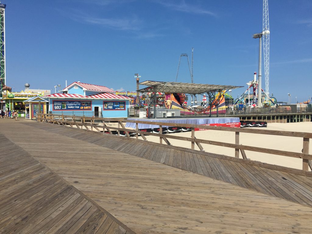 The former site of the Sand Castle in Seaside Heights. (Photo: Daniel Nee)