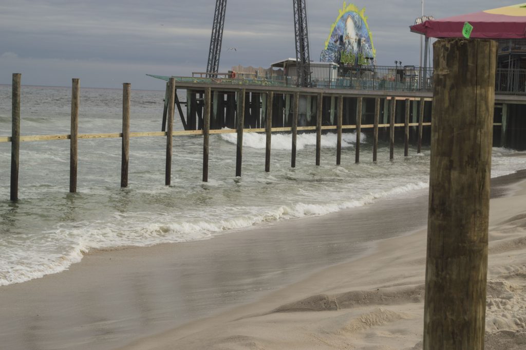 Construction on the expansion of Casino Pier begins in Seaside Heights, Sept. 27, 2016. (Photo: Daniel Nee)