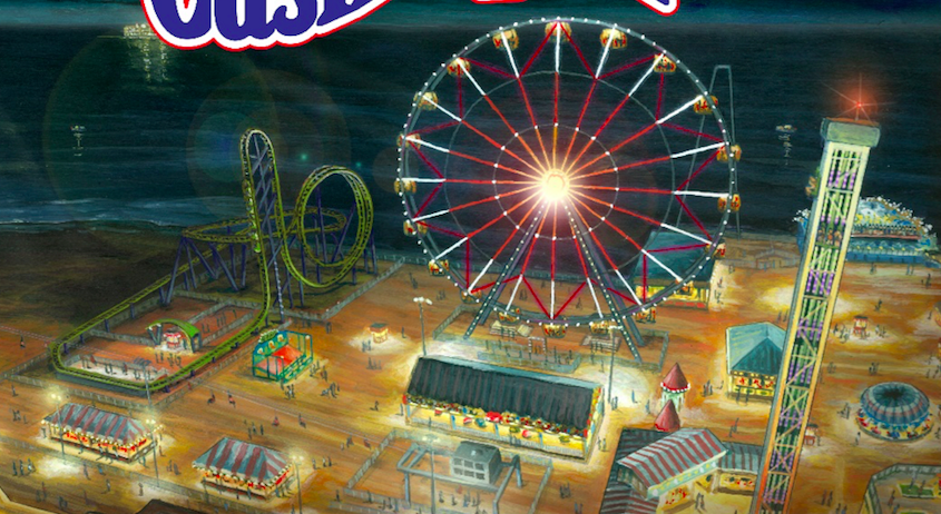 Renderings of a new Ferris wheel and roller coaster announced for Casino Pier in 2017. (Credit: Casino Pier)
