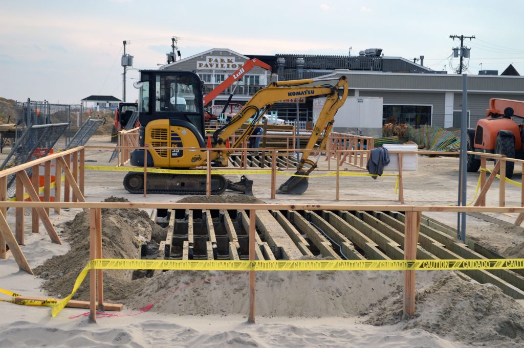 Development on the Seaside Heights and Seaside Park boardwalk areas destroyed by fire in 2013. (Photo: Daniel Nee)