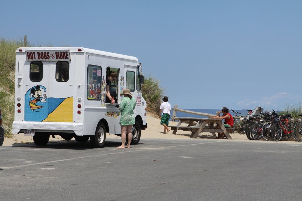 An ice cream truck at the beach. (File Photo)