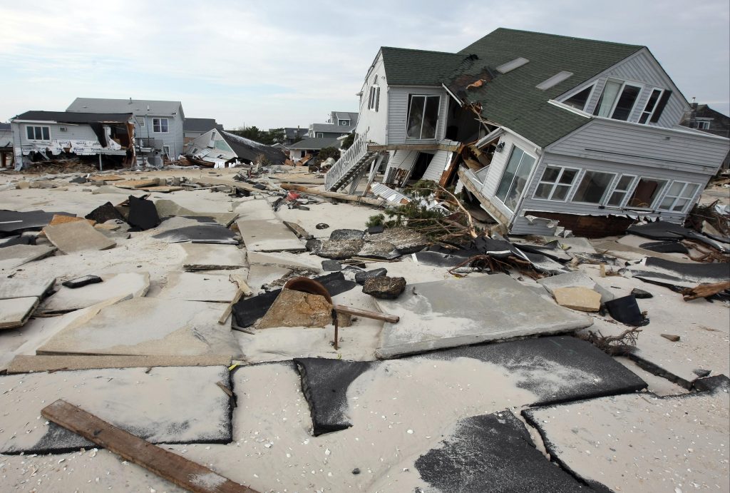 Hurricane Sandy damage in Ortley Beach, N.J. on Saturday, Nov. 10, 2012. (Governor's Office/Tim Larsen)