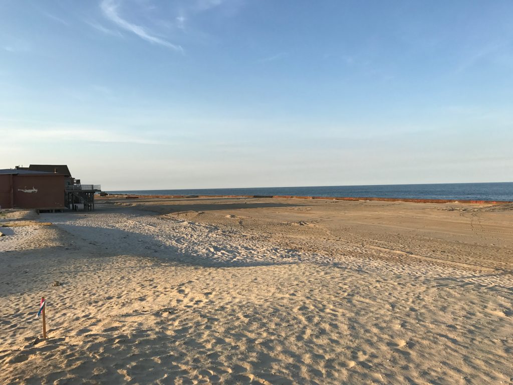 Beach replenishment in Ortley Beach, N.J., as of June 14, 2017. (Photo: Daniel Nee)
