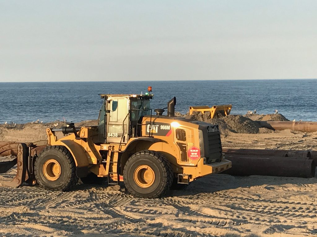 Beach replenishment in Ortley Beach, N.J., as of June 14, 2017. (Photo: Daniel Nee)