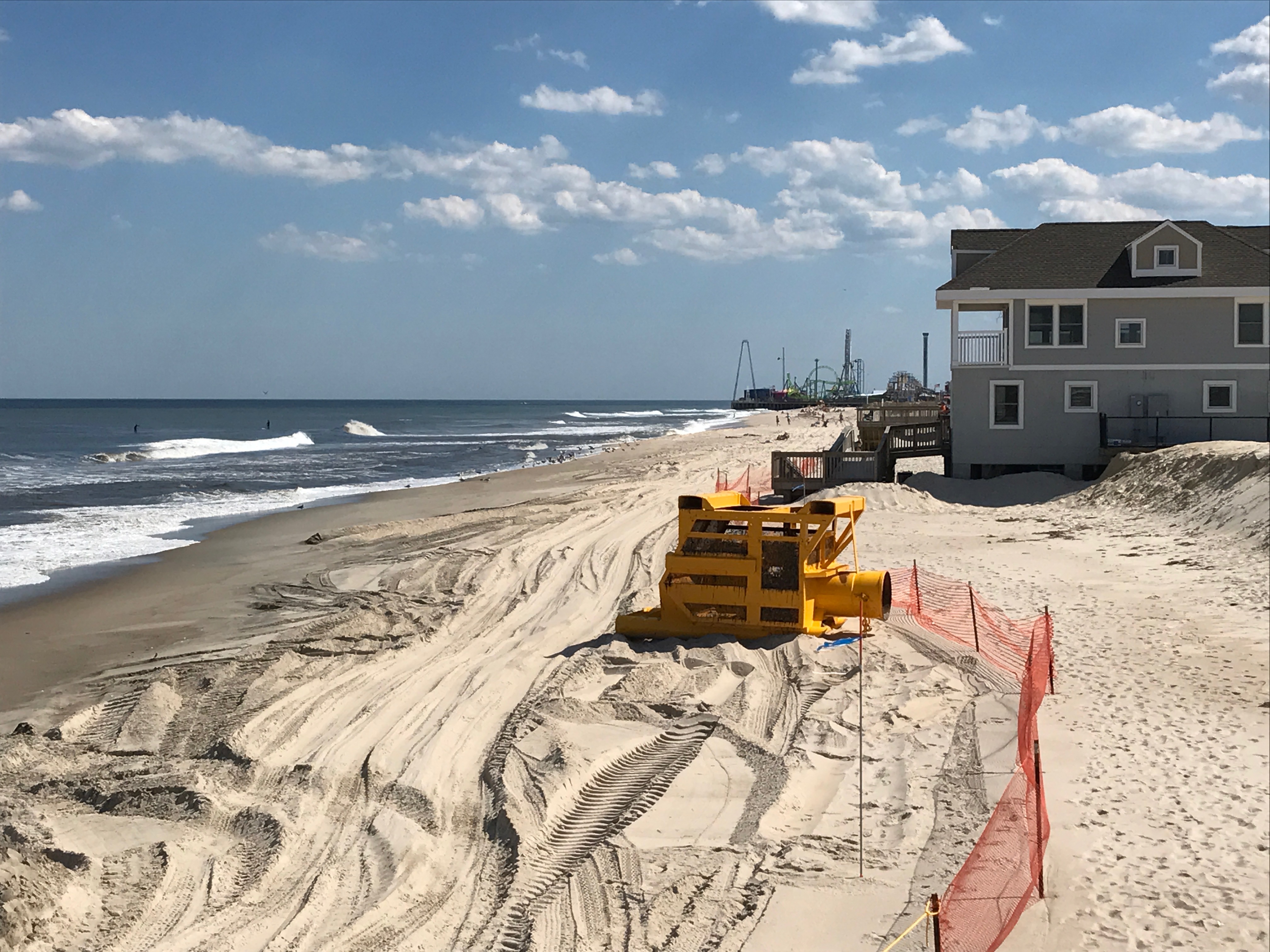 Bigger Beaches In Ortley Already Appearing A Few Days Into Replenishment Project Lavallette