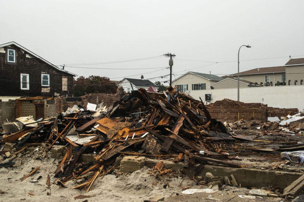 Demolition of the former Merge nightclub in Seaside Heights, N.J., Oct. 27, 2018. (Photo: Daniel Nee)