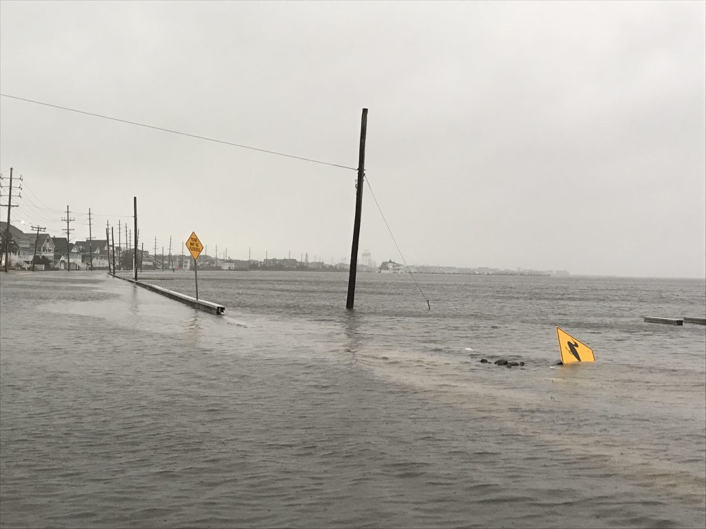 Flooding in Seaside Park, Nov. 26, 2018. (Photo: Daniel Nee)