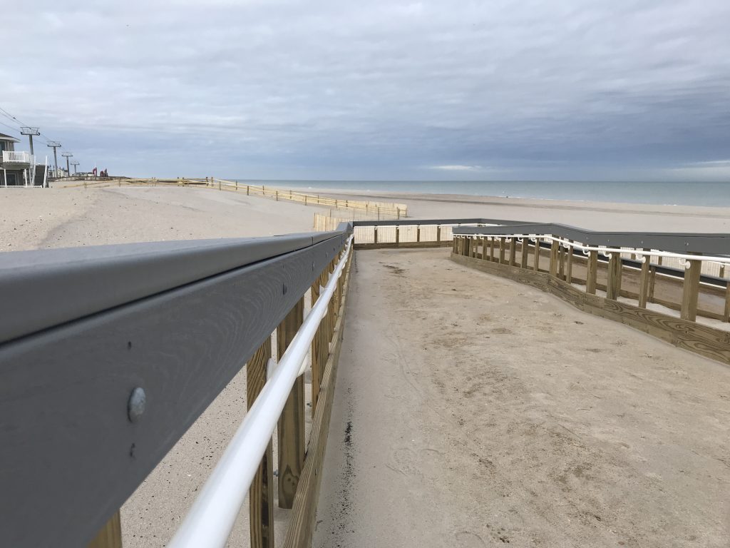 The completion of beach replenishment in Seaside Heights, Jan. 23, 2019. (Photo: Daniel Nee)