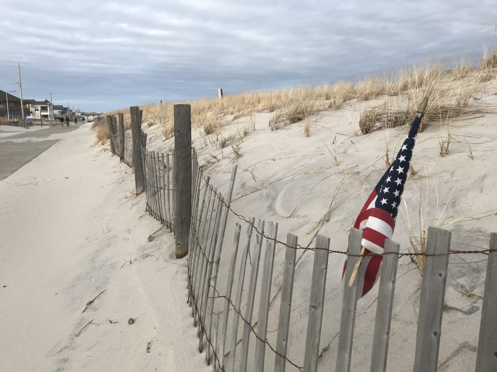 The Lavallette dunes and boardwalk, Jan. 23, 2019. (Photo: Daniel Nee)