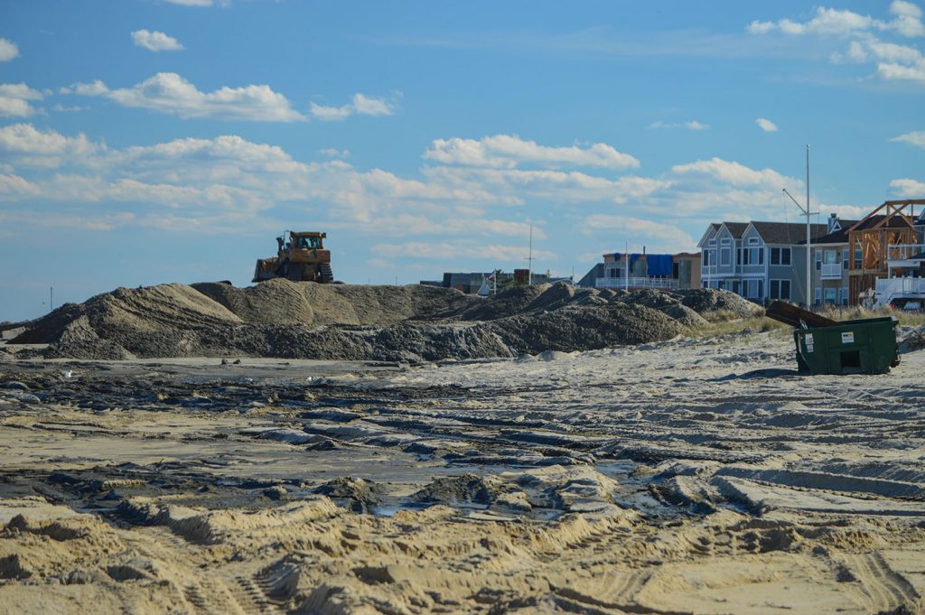 Beach replenishment begins in Point Pleasant Beach, NJ, April 10, 2019. (Photo: Daniel Nee)