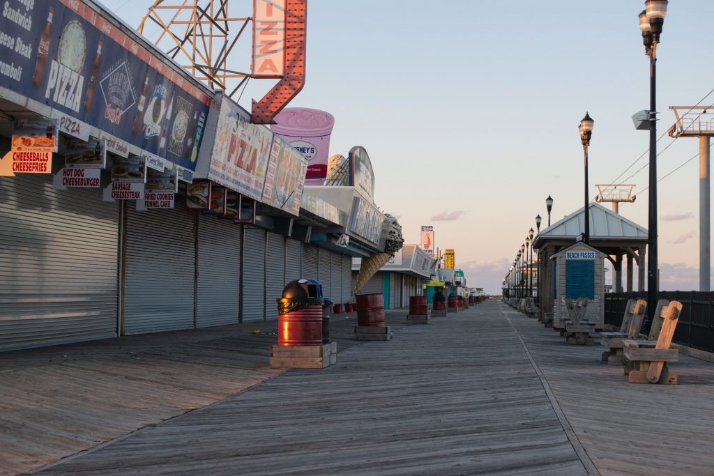 The northern portion of the Seaside Heights boardwalk, March 2019. (Photo: Daniel Nee)
