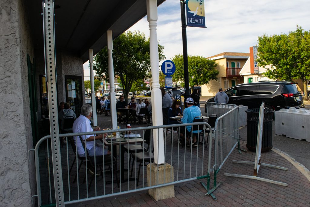 Seaside Heights bars and restaurants open for outdoor dining June 15, 2020. (Photo: Daniel Nee)