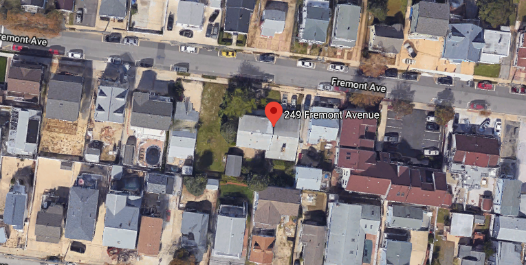 Property on Fremont Avenue in Seaside Heights where new homes are planned. (Credit: Google Maps)