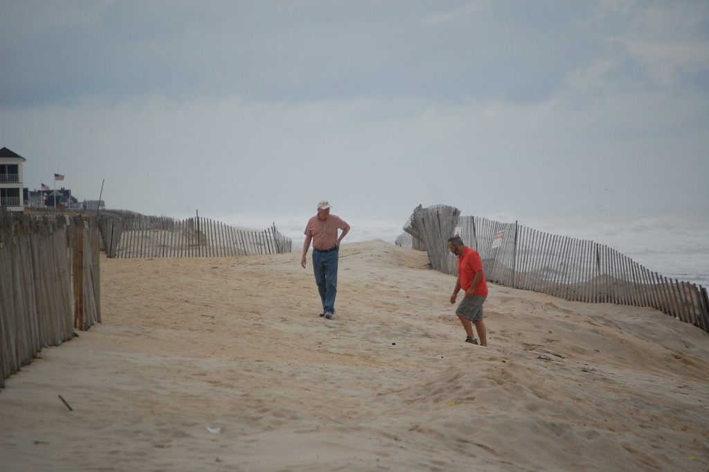 Locals walk the beach in the Brick Township portion of Normandy Beach, Sept. 30, 2015. (Photo: Daniel Nee)