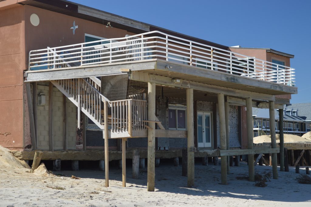 Remnants of the Surf Club in Ortley Beach, destroyed in Superstorm Sandy. (Photo: Daniel Nee)