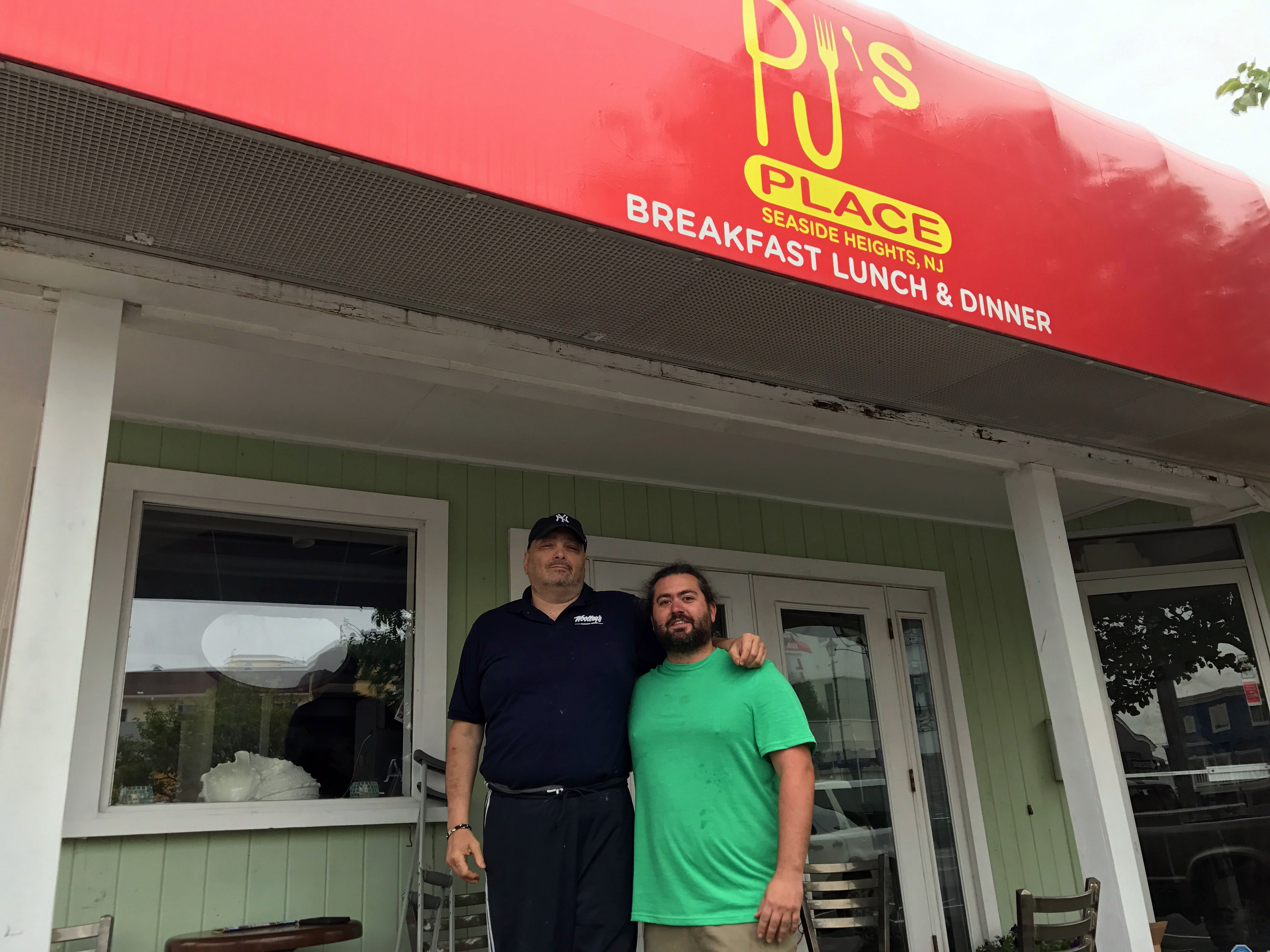 Anthony DeMarsico (left) and PJ Turso, owners of PJ's Place in Seaside Heights. (Photo: Daniel Nee)