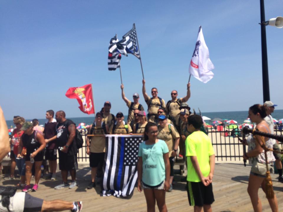 Marchers participating in Operation: Ruck It to raise awareness and funds to combat veterans suicide. (Photo: MA22)