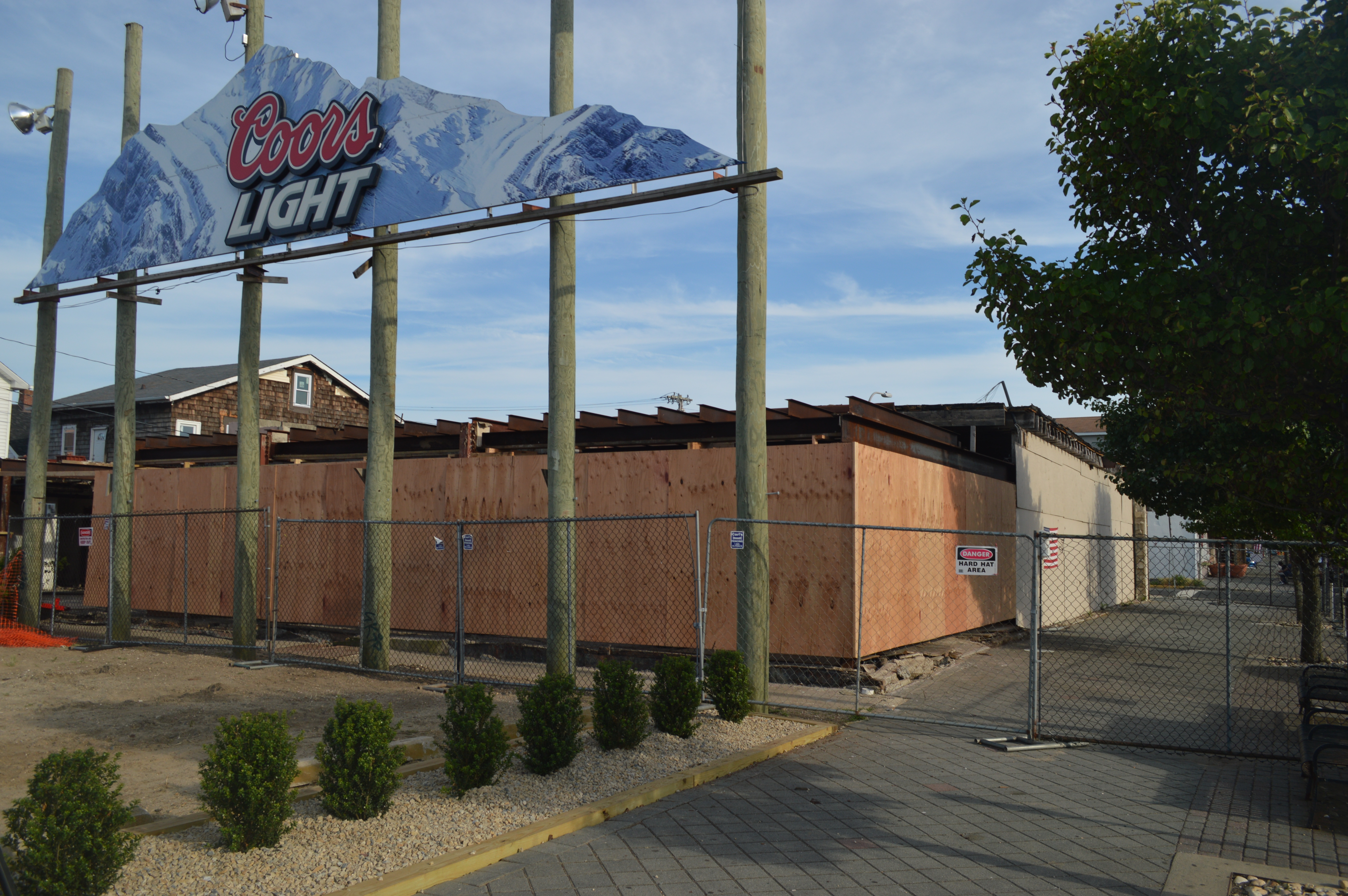 Construction at the former Merge nightclub in Seaside Heights, June 26, 2018. (Photo: Daniel Nee)