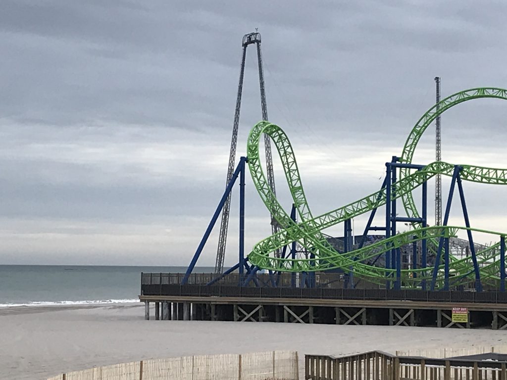 The completion of beach replenishment in Seaside Heights, Jan. 23, 2019. (Photo: Daniel Nee)