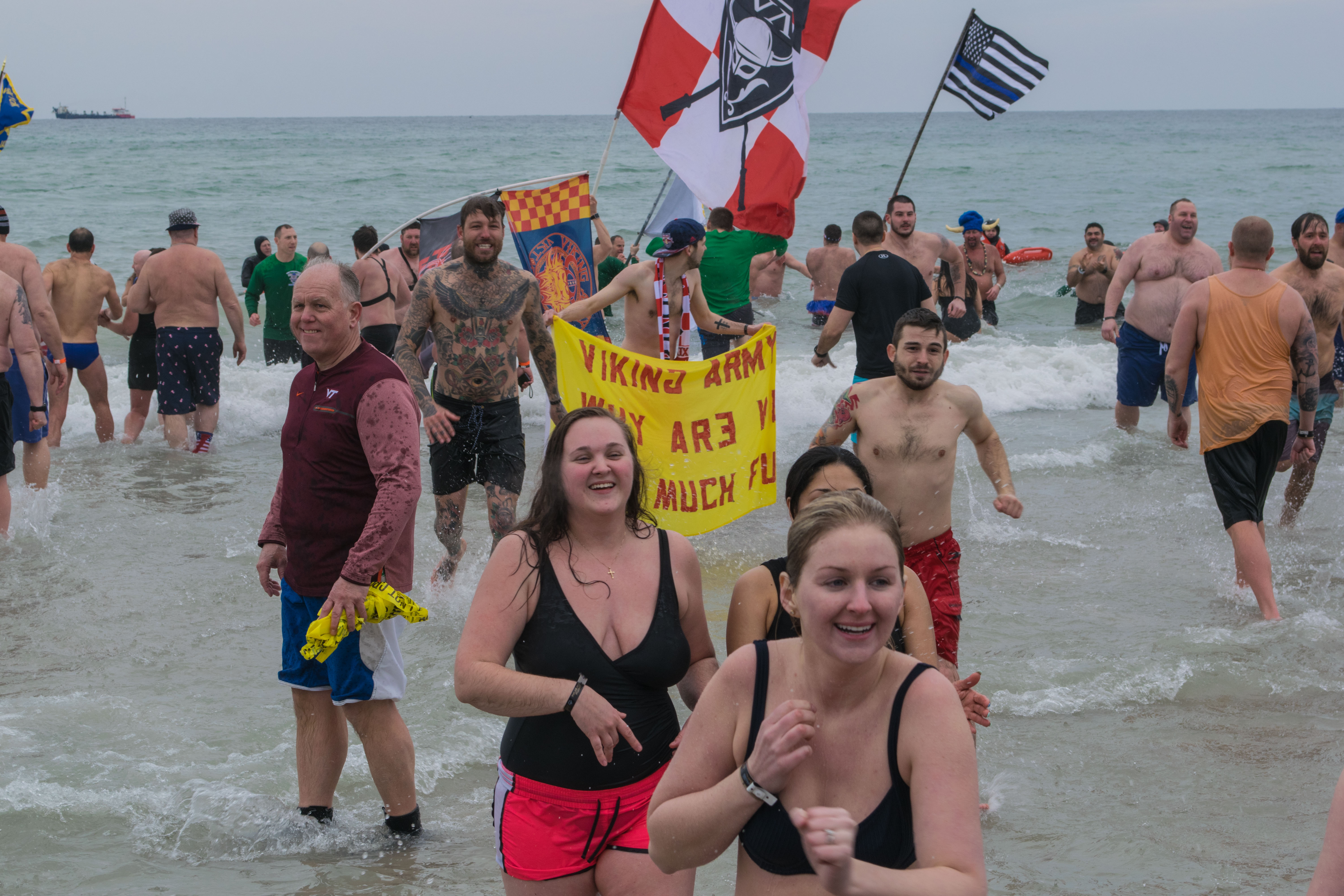 Participants in the 2019 Seaside Heights Polar Plunge. (Photo: Daniel Nee)