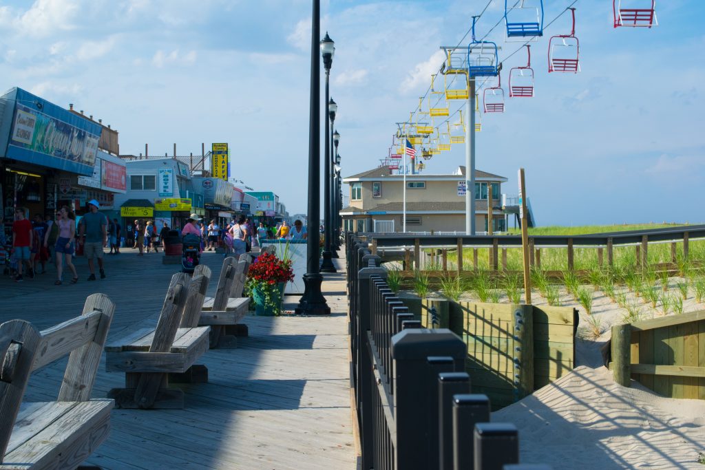 The northern portion of the Seaside Heights boardwalk, July 2019. (Photo: Daniel Nee)