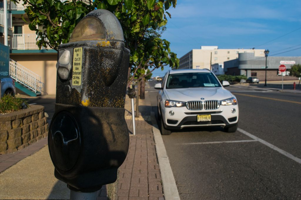 A mechanical parking meter in Seaside Heights, N.J. (Photo: Daniel Nee)