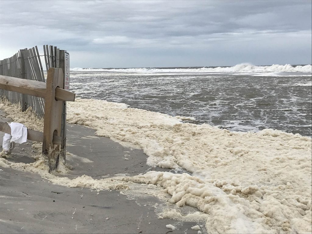 Ortley Beach during the Oct. 10, 2019 nor'easter. (Photo: Daniel Nee)