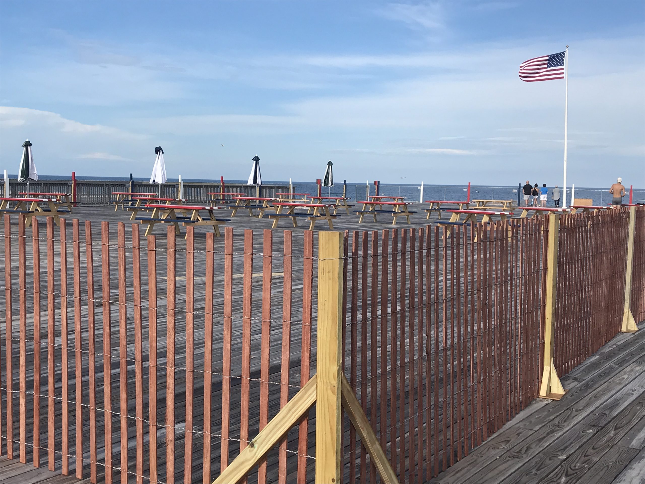 The future site of a beach and pool club at Dupont Avenue in Seaside Heights, July 2020. (Photo: Daniel Nee)