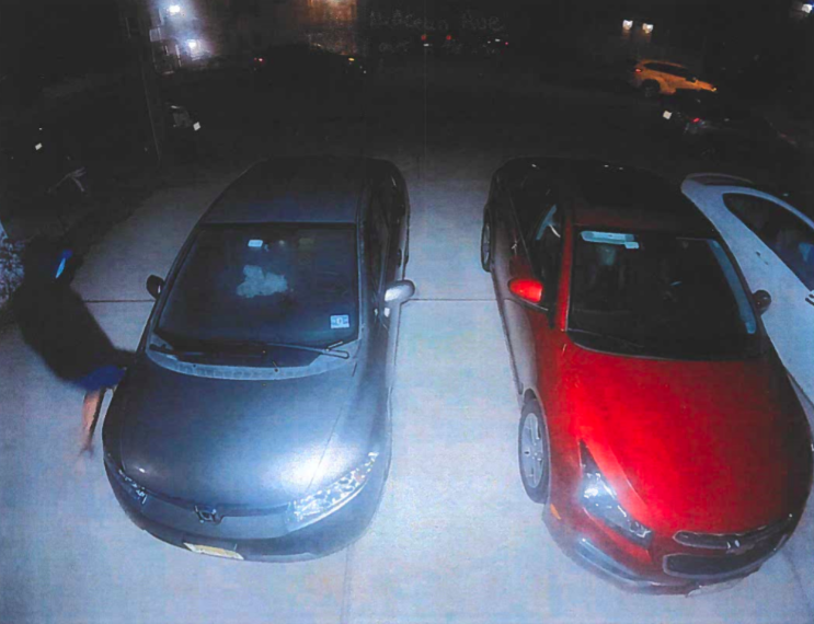 A suspected attempted car burglary in Seaside Park, Aug. 19, 2020. (Photo: Seaside Park Police)