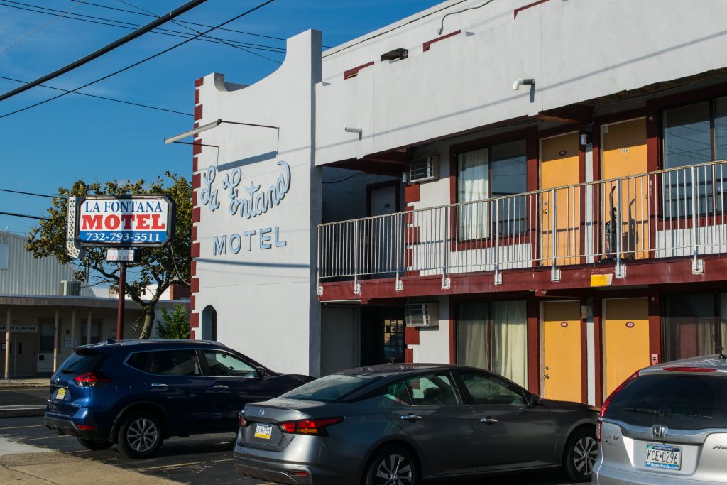The La Fontana Motel in Seaside Heights, the subject of complaints at an Aug. 2020 borough council meeting. (Photo: Daniel Nee)