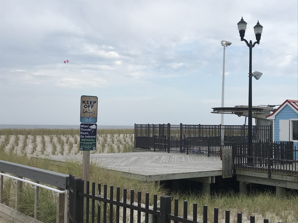 The location of a planned viewing platform on the Seaside Heights boardwalk. (Photo: Daniel Nee)