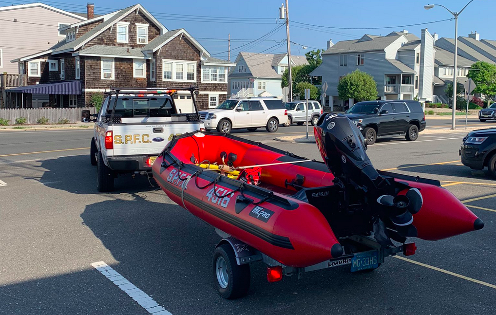 Seaside Park Fire Company utilizes its water rescue equipment, Sept. 14, 2020. (Photo: SSPFC)
