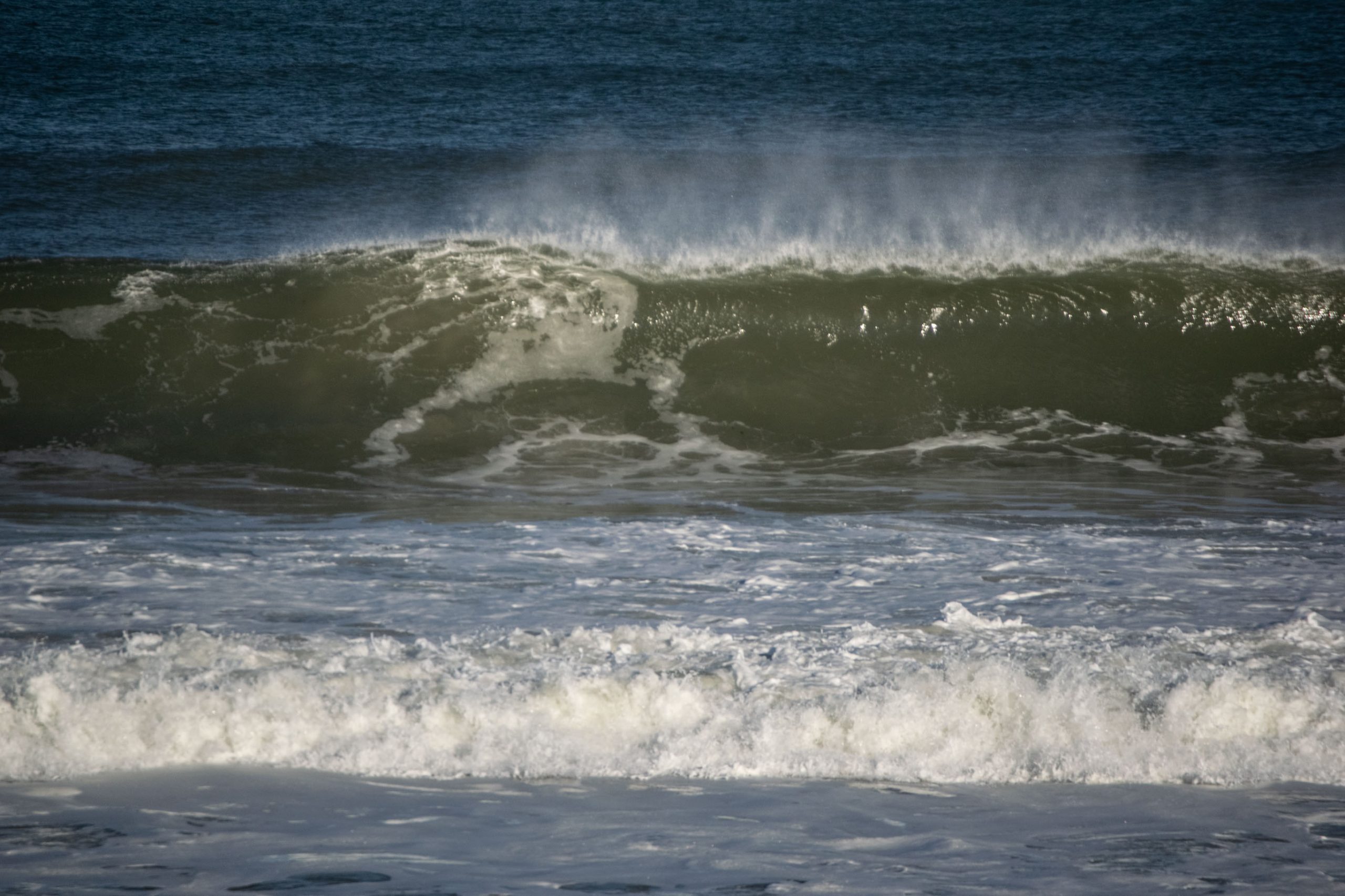 Large waves as Jersey Shore beaches impacted by Hurricane Teddy, Sept. 22, 2020. (Photo: Daniel Nee)