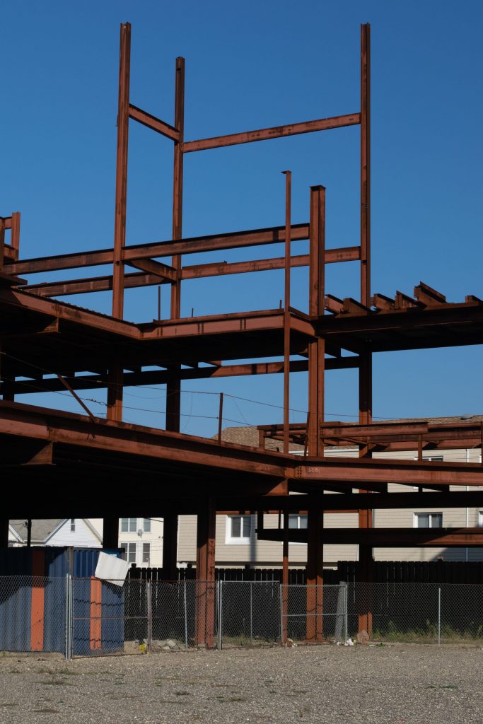 The steel structure on the Boulevard in Seaside Heights, Oct. 2020. (Photo: Daniel Nee)