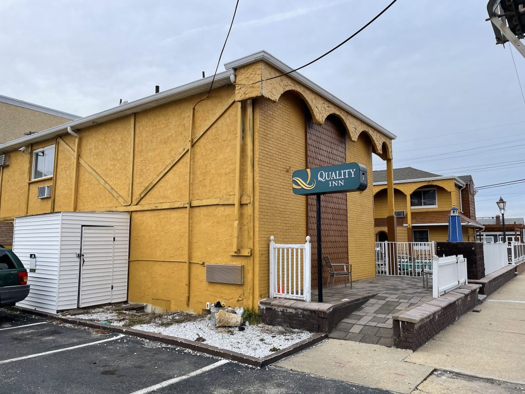 Quality Inn, Seaside Heights, N.J., proposed for demolition and replacement, Jan. 2021. (Photo: Daniel Nee)