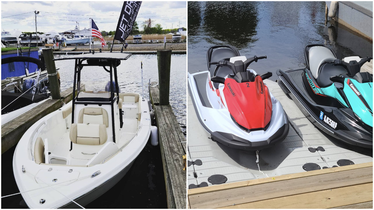 Some of the boats and jet-skis offered at the Jet-Drive Boat & Jet-Ski Club, Brick. (Supplied Photo)