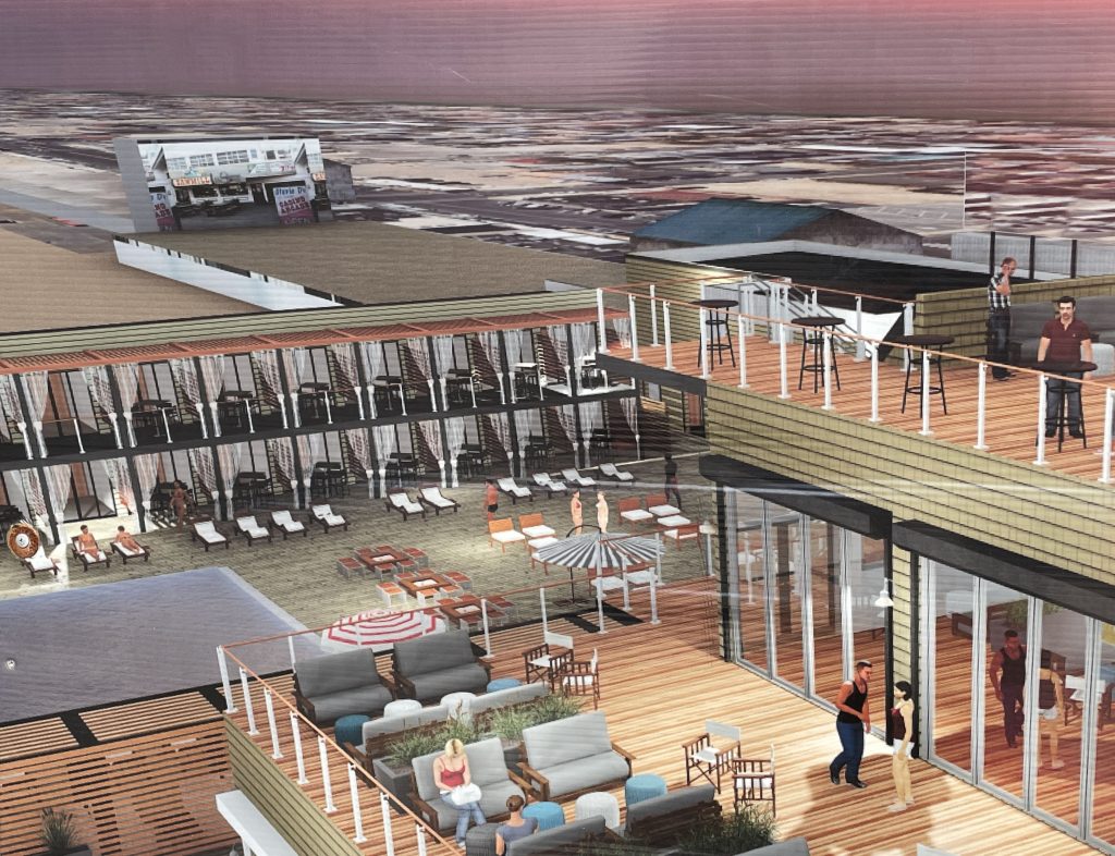 A rendering of a potential final layout of the Dupont Avenue Pier in Seaside Heights. (Photo: Daniel Nee)