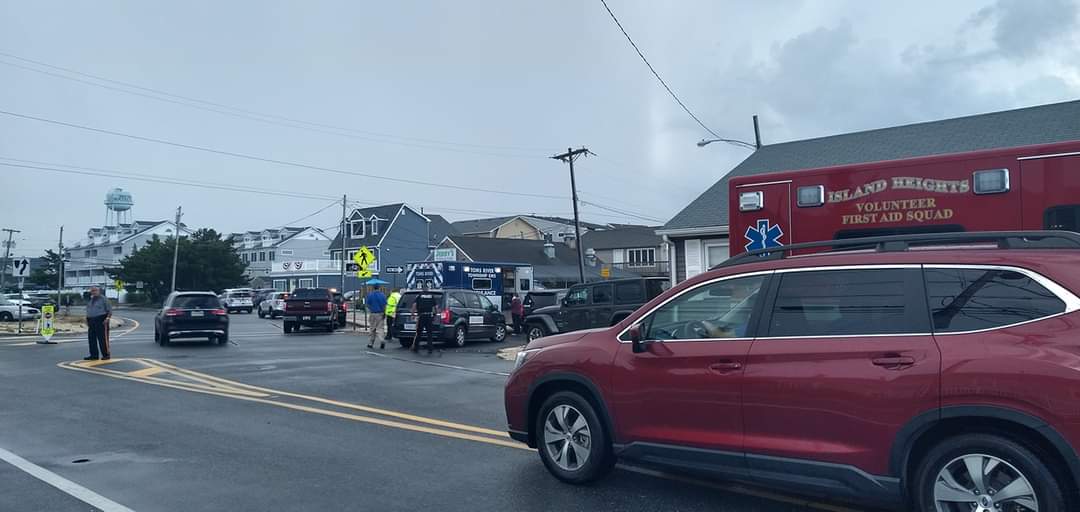 Emergency vehicles in South Seaside Park, N.J. (Credit: Portraits of the Jersey Shore/ Facebook)