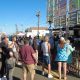 Visitors line up to grab some barbecue at the 2021 Que by the Sea celebration in Seaside Heights, N.J. (Photo: Daniel Nee)