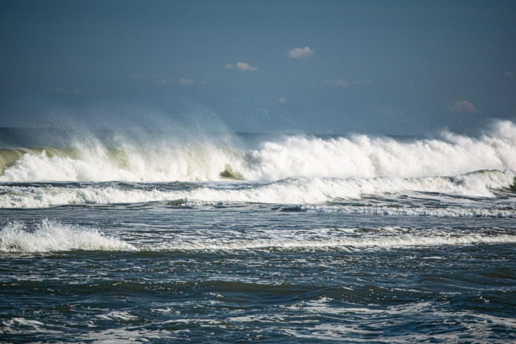Rough surf and large waves off Seaside Heights, Ocean County, N.J., Sept. 10, 2021. (Photo: Daniel Nee)