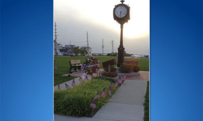 The 9/11 memorial clock in Seaside Park. (Photo: Seaside Park Borough)