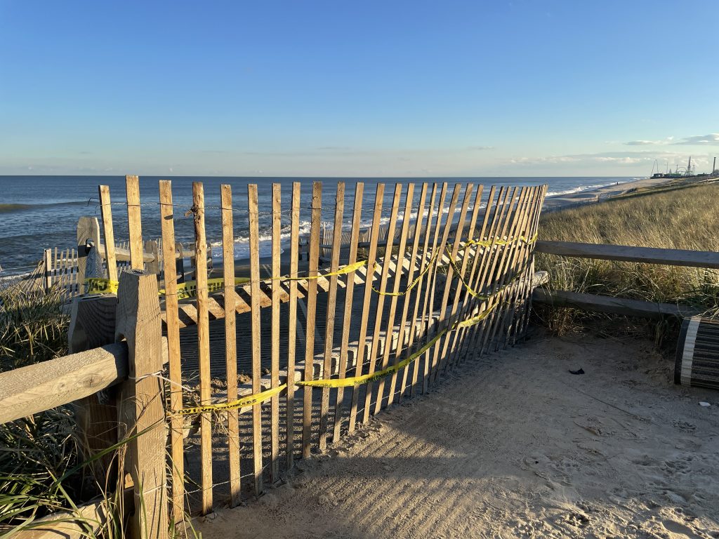 Erosion and damage in Ortley Beach following the Oct. 2021 nor'easters. (Photo: Daniel Nee)