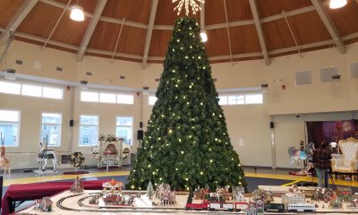 "Christmas in Seaside Heights" is set up in the Carousel Pavilion on the boardwalk. (Photo: Patricia Nee)
