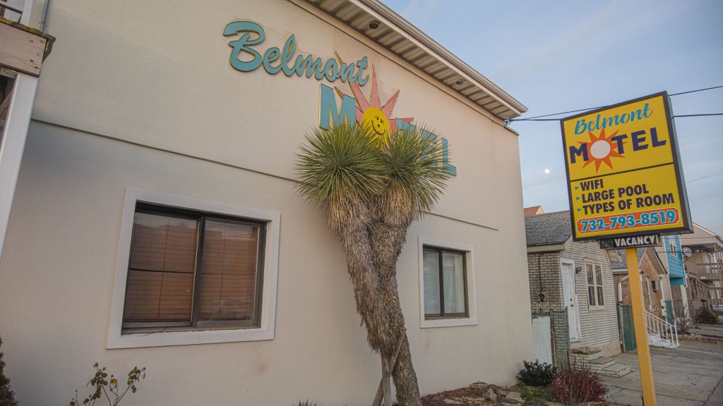 The Belmont Motel, slated for demolition in Seaside Heights, N.J., Dec. 2021. (Photo: Daniel Nee)