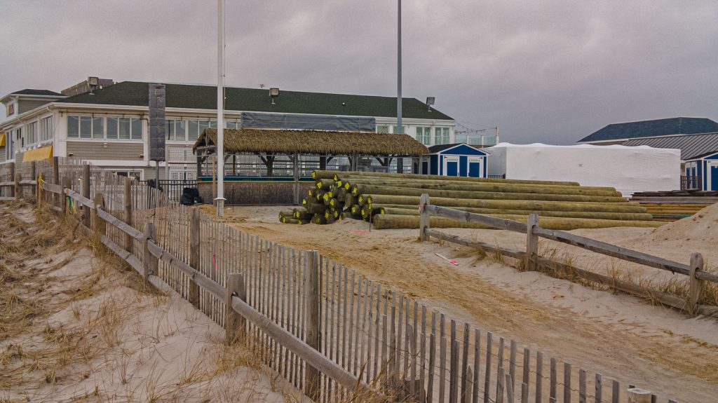 Construction work stalled at Funtown Pier in Seaside Park, March 14, 2022. (Photo: Daniel Nee)