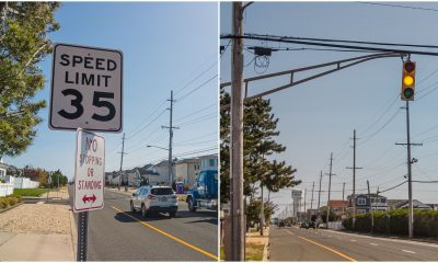 Seasonal changes to traffic lights and speed limits were made Friday along Route 35. (Photo: Daniel Nee)